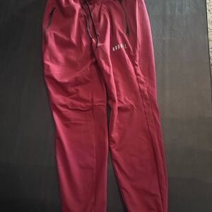 NOBULL Men's Burgundy Joggers